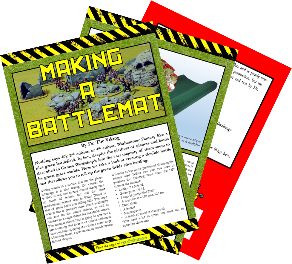 Making a battle mat! – Cowabunga Journal