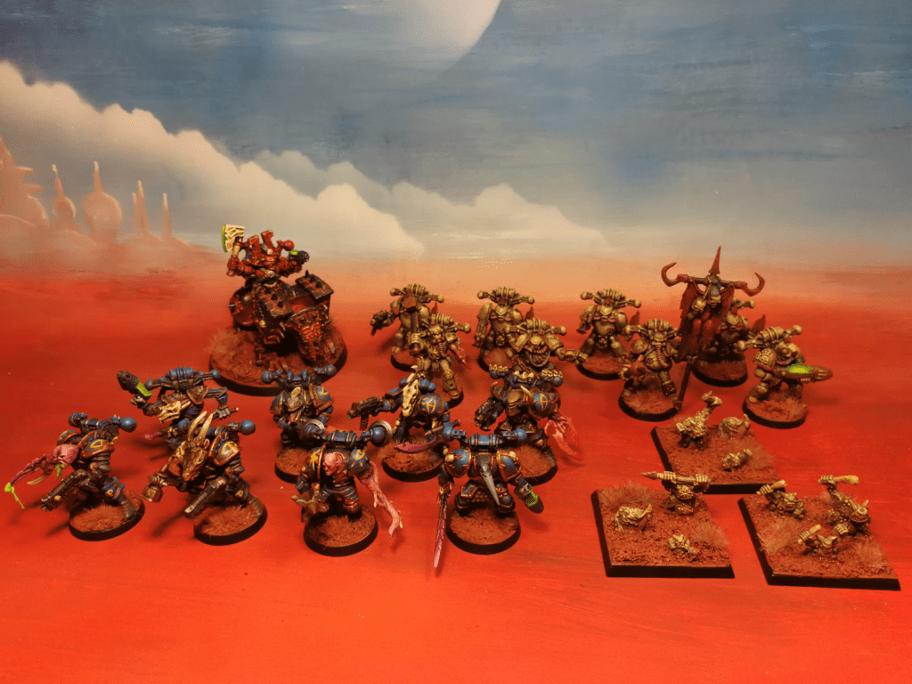 40k 2nd ed chaos army nurgle khorne tzeentch