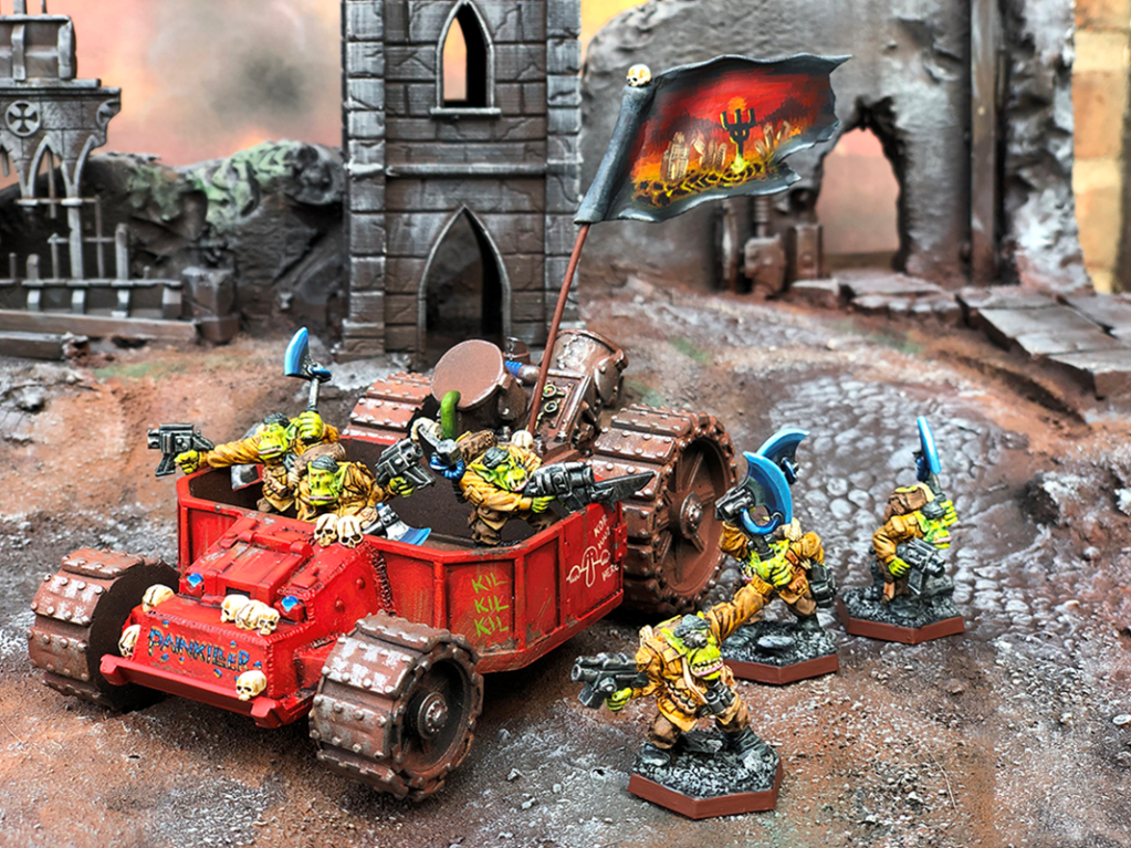 ork battlewagon 2nd edition 
ork kommandos