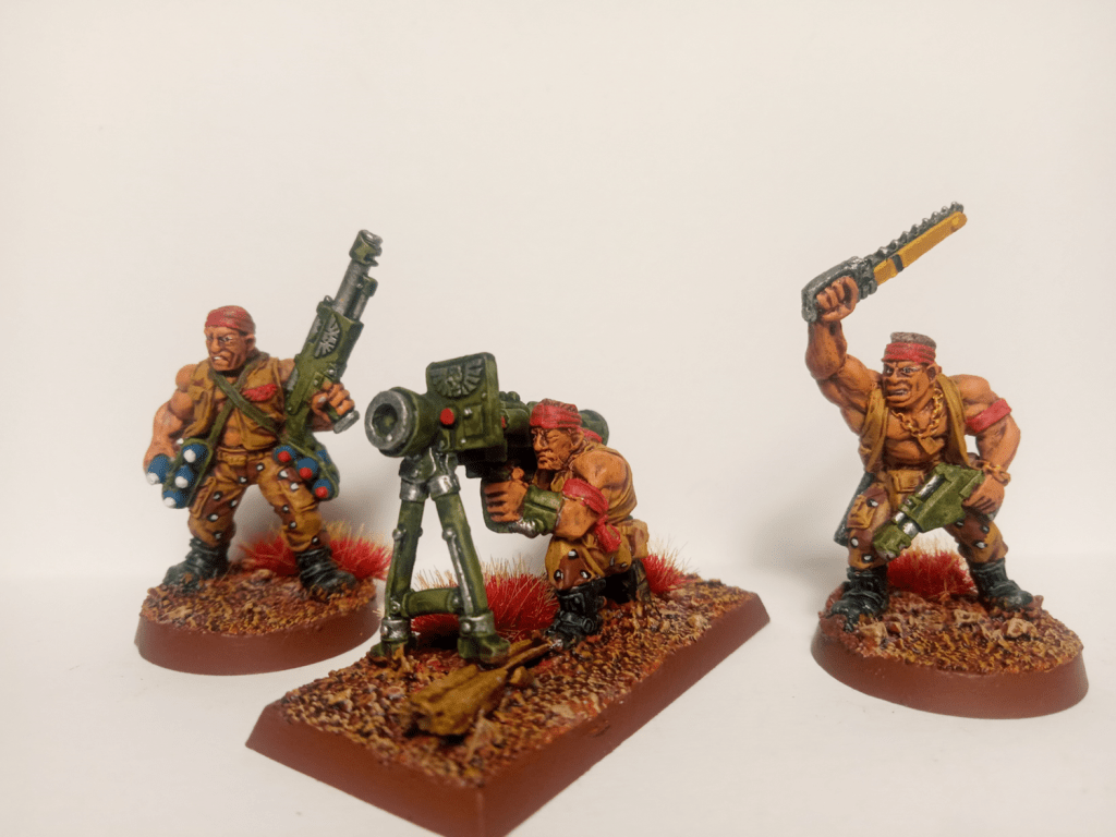 40k 2nd edition catachan jungle fighters missile launcher team  sergeant